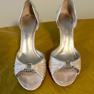 Silver Aldo pumps